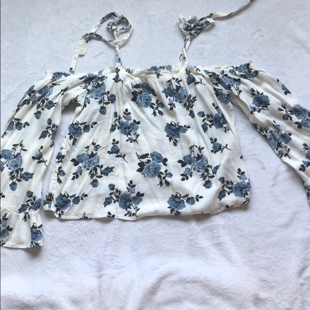 Cute off the shoulder floral top